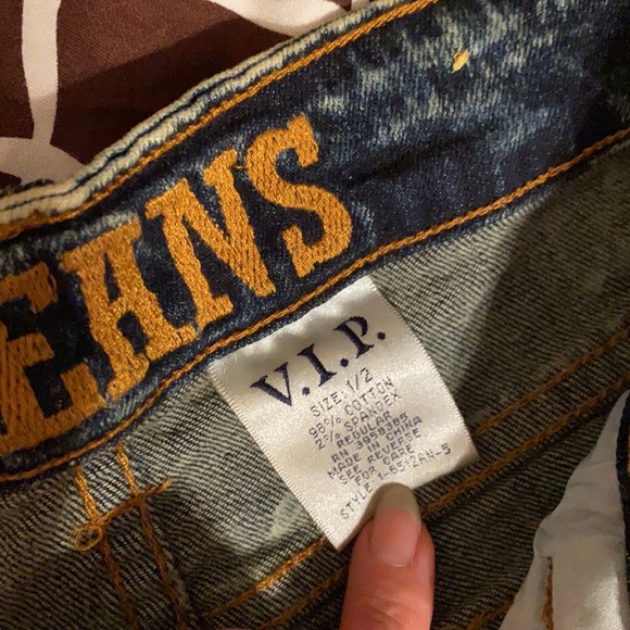 Dark Wash Distressed Skinny Jeans - Picture 4 of 6